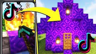 Ich teste 9 VIRALE MINECRAFT TIKTOKS, die GEHEIM sind!