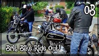 Old Biker - Brit Bike Ride out - BSA - Norton - Triumph