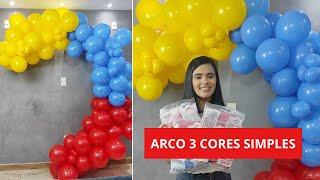 ARCO DESCONSTRUÍDO DE 3 CORES FÁCIL