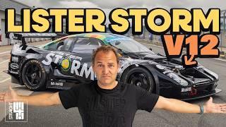 Ben Collins/Stig Drives the MYTHICAL 90's Group C V12 car around Silverstone! | Lister Storm GT1