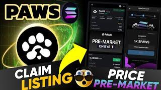 Paws Pre Market Price | Paws Airdrop Claim | Paws Listing Date | Paws Update | Paws Coin Price