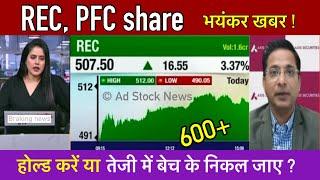 REC PFC Latest news,Hold or sell ? Rec share latest news | Pfc share latest news today