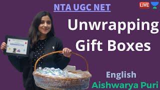 Unwrapping Gift Boxes | Unacademy Live - NTA UGC NET | Aishwarya Puri