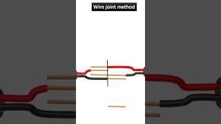 Electrical wire joint method #shorts #youtubeshorts