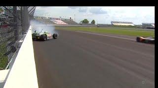 Indycar Indy 500 Free Practice4 Crash Santino Ferrucci