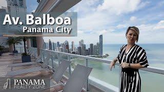 A tour on Cinta Costera and Balboa Avenue. Beautiful condos in Panama.