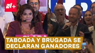 Clara Brugada y Santiago Taboada se declaran ganadores a la jefatura de gobierno CDMX - N+