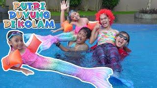 LEIKA JADI PUTRI DUYUNG  DI KOLAM RENANG SAMA TOMPEL‼️ part 2