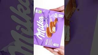 Milka Mini Ice Cream Sticks #shorts #shortsvideo #milka #icecream #chocolate #yummy