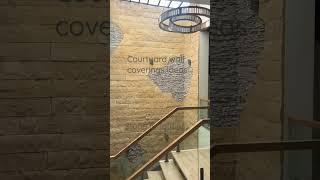 Courtyard wall coverings ideas