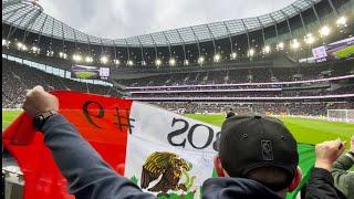 Raul Jimenez  volley goal  vs Tottenham with Wolves fans singing Si Senor