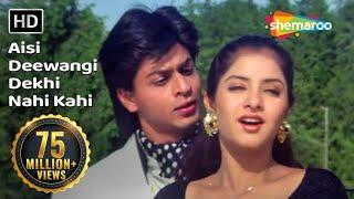 Aisi Deewangi Dekhi Nahi Kahi | Deewana Song | Shah Rukh Khan | Divya Bharti | Most Viewed Song