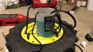 Fluid Filling Tires At Home CHEAPLY