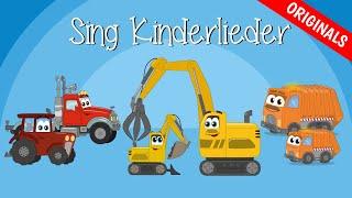 Fahrzeuglieder-Mix: Traktor, Bagger, LKW, Müllauto | Emmalu | Sing Kinderlieder