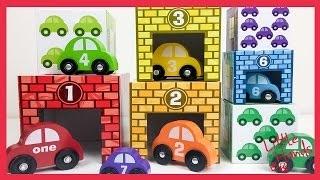 Garages and Cars Nesting n Stacking Melissa & Doug for Toddler Kids English 英語 パズ