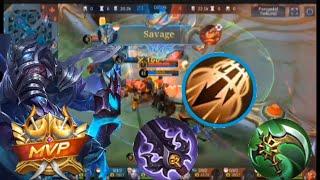 SAVAGE !!! INSANE DAMAGE BEST BUILD ARGUS SAVAGE!!! || USE INSPIRE SPELL || Mobile legends