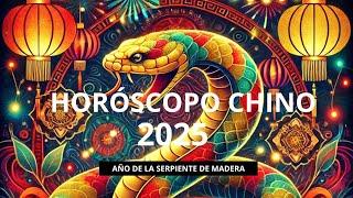 HOROSCOPO CHINO 2025 PARA LOS 12 SIGNOS AÑO SERPIENTE 2025