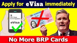 How to apply for eVisa |  No more BRP cards in UK #evisa #brp