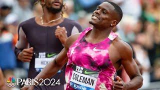 Christian Coleman holds off Ferdinand Omanyala in men's 100m at Prefontaine Classic | NBC Sports