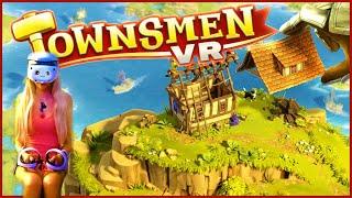 I try  Townsmen VR (PS5 PSVR 2) Gameplay