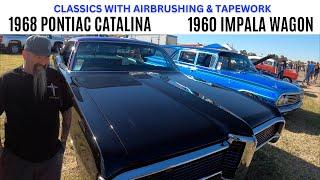 1968 PONTIAC CATALINA 1960 IMPALA STATION WAGON RESTORED CLASSICS GREAT PAINTWORK AIRBRUSHING TAPING