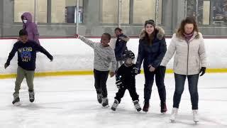 Ice skating party at the Town of Oyster Bay Ice Skating Center, New York