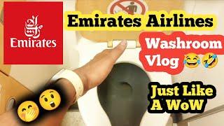 Emirates Airlines Washroom  | Emirates Washroom Vlog | New Experience|  Dubai UAE  HABIBI 