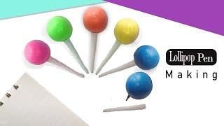 how to make a lollipop pen | cute lolllipop pen making | Back to school crafts | artistic kids land