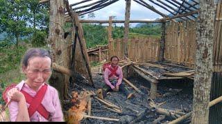 The mother and child had a house fire and had no home and had to go to the forest to live