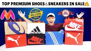 TOP BRANDED SHOES/SNEAKERS , RUNNING SHOES DEALS IN BIG BILLION DAY , MYNTRA SALE LOOT