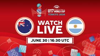 Group Phase | New Zealand v Argentina | Full Basketball Game | FIBA U17 Basketball World Cup 2024