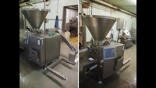 1709-9: Vemag vacuum filling machine with lifter for meat bins