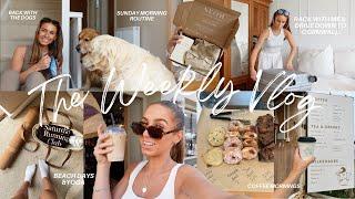 WEEKLY VLOG | wholesome mornings, pack with me + drive to Cornwall, beach days + yoga, off to Canada