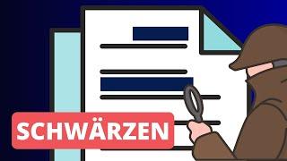 Dokument schwärzen - Passagen dauerhaft unkenntlich machen (Anleitung)