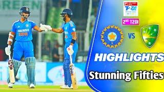 IND vs AUS 2nd T20 Match Highlights | Thrilling Finish, Records Broken & Top Performances" ।