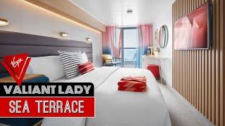 Virgin Voyages Valiant Lady | Sea Terrace | Full Walkthrough Room Tour & Review 4K