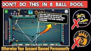 Don't Do This In 8 Ball Pool Otherwise Your Account Banned   Permanently || Subtitles In 5 Language