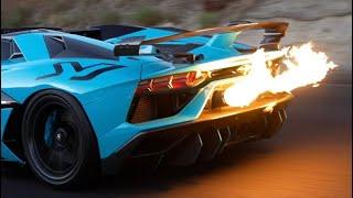 2 Lamborghini Aventador SVJs with Gintani F1 exhaust massive flames! HEADPHONE USERS BEWARE!!!