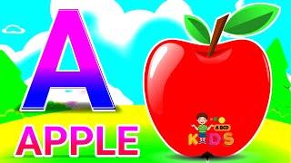 A for Apple | Phonics Song for Toddler A B C D Song | A BCD Kids