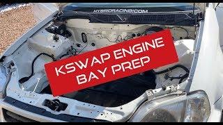 KSWAP ENGINE BAY PREP EK CIVIC K24