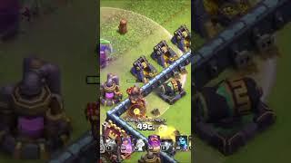 Queen attack Clash of clans Youtube shorts video #clasher #coco #th14easy3starwiththisarmy #supersel