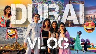 DUBAI FULL VLOG | Global Village | Miracle Garden | Dubai Frame | Desert Safari | thejathangu