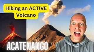 Hiking an ERUPTING volcano - Acatenango Guatemala