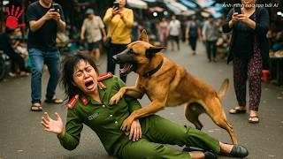 Chó Lao Vào Cào Cấu Nữ Công An Giữa Đám Đông – Camera Hành Trình Ghi Lại Một Sự Thật Không Ai Ngờ