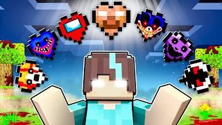 ¡Minecraft PERO hay CORAZONES de HEROBRINE!