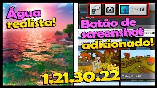 OLHA ISSO! ÁGUA REALISTA E COM MOVIMENTO NA NOVA ATUALIZAÇÃO DA BEDROCK!