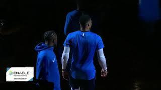 Oklahoma City Thunder player introductions for 2018-19 home opener vs. Sacramento Kings