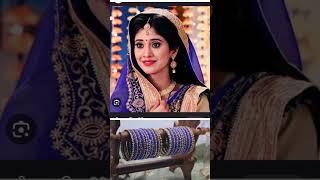 Shivangi joshi (naira) matching dress with same color bangles 