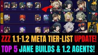 NEW ZZZ 1.1-1.2 Jane Meta Tier-Lists UPDATED! | TOP 5 Jane Builds & Pets!