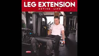 COMO ENTRENAR PIERNAS CON MAQUINA DE EXTENSIONES O LEG EXTENSION ACTIVE LIFE